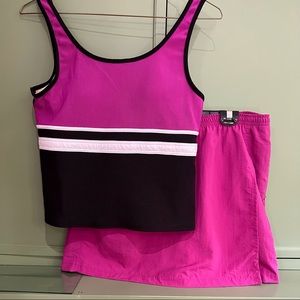 LL Bean sporty tankini size 16